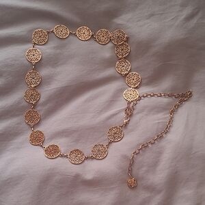 Elegant Gold coin style wrap belt